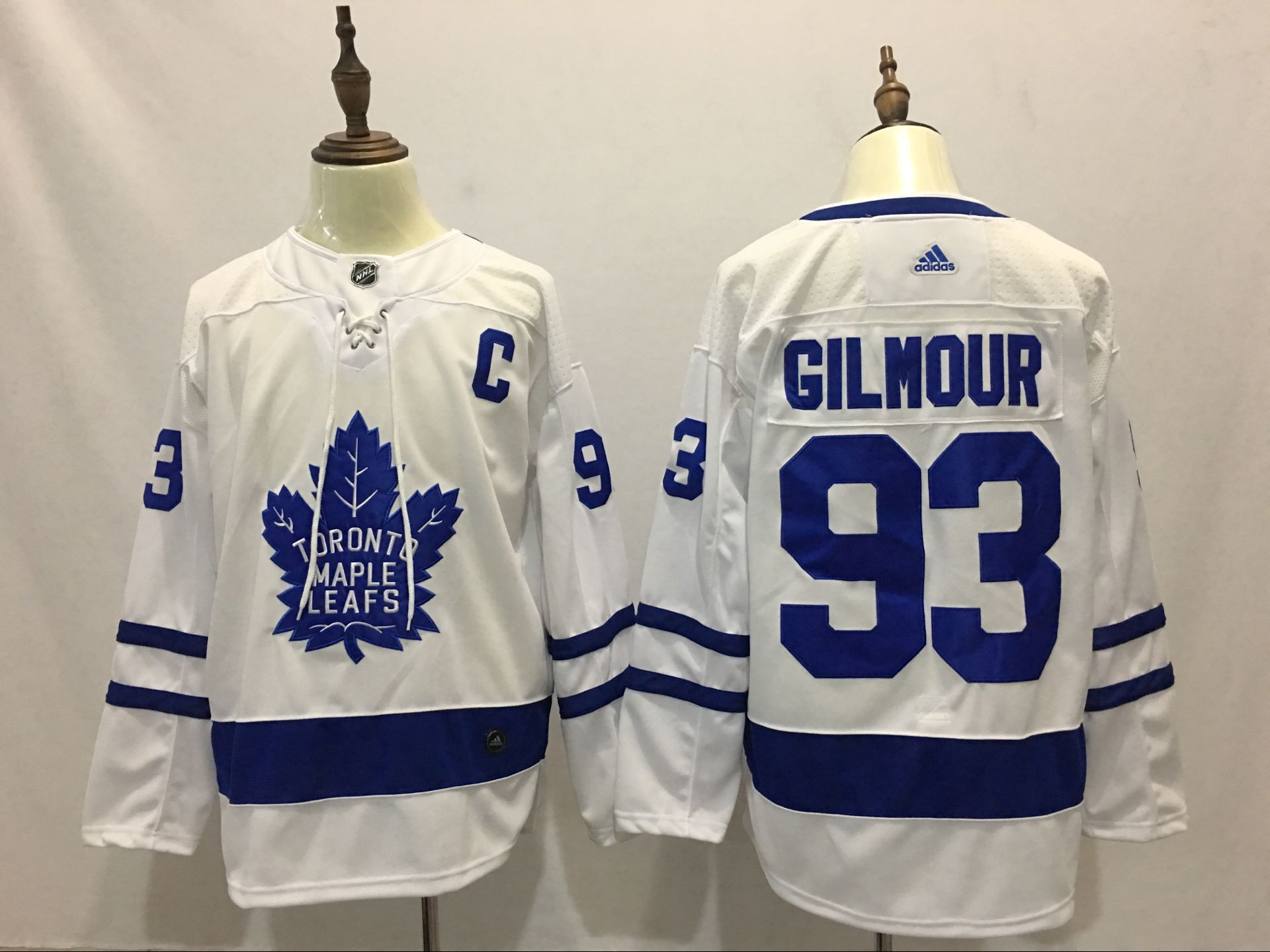 Men Toronto Maple Leafs #93 Gilmour White Adidas Hockey Stitched NHL Jerseys->washington capitals->NHL Jersey